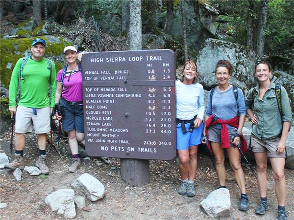 Hiking in Yosemite National Park