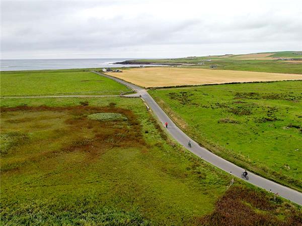 Orkney biking vacation in Scotland, e-bikes