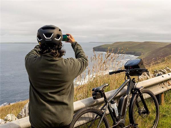 Orkney biking vacation in Scotland, e-bikes