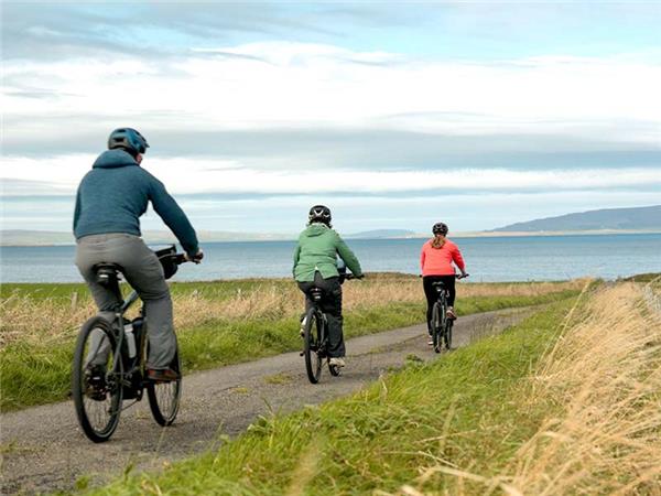 Orkney biking vacation in Scotland, e-bikes