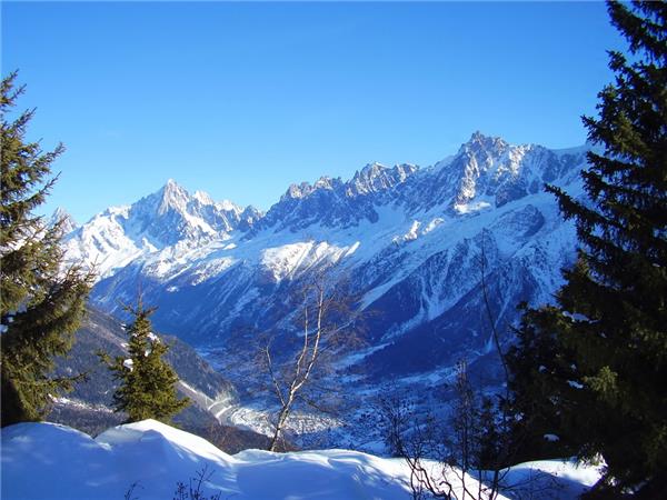Snowshoeing in Chamonix Valleyvacation, self guided
