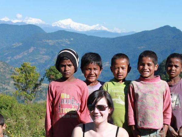 Nepal family vacation, walking in the Annapurnas