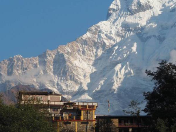 Nepal family vacation, walking in the Annapurnas