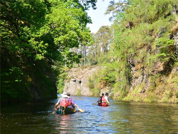 Canoeing vacation in Scottish Highlands