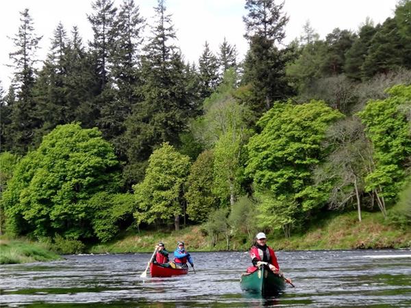 River Spey canoeing vacation in Scotland