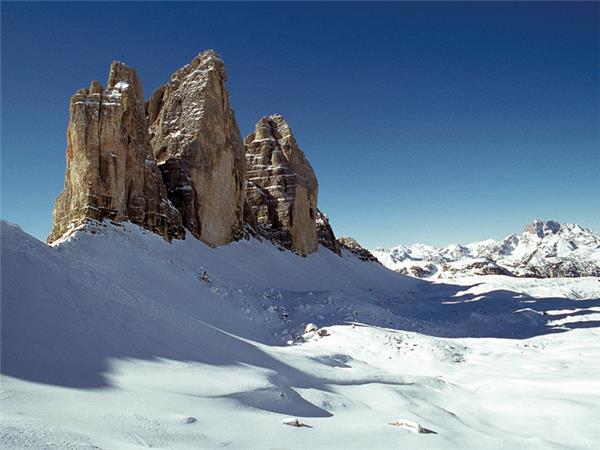 Cross country skiing vacation in the Dolomites, Italy