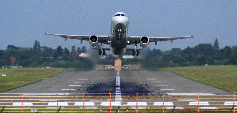 Aeroplane taking off