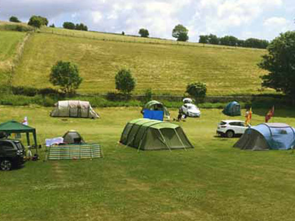 South Downs Way campsite, nr Lewes, England