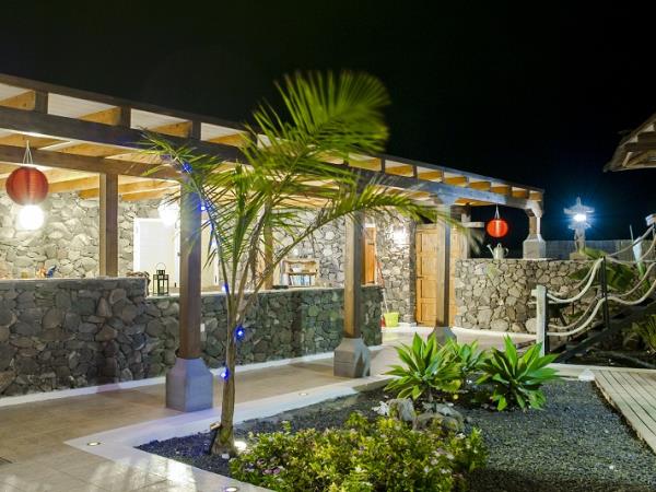 Luxury yurt pod accommodation in Lanzarote, with eco car