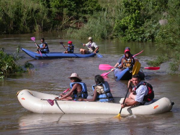 Madagascar family adventure holiday, canoes & camping