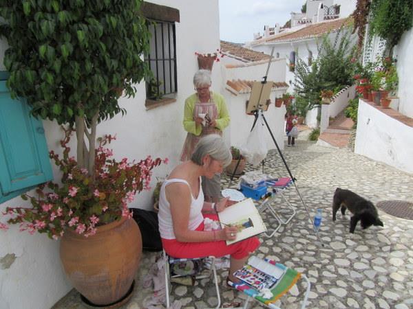 Painting vacation in Andalucia, Spain