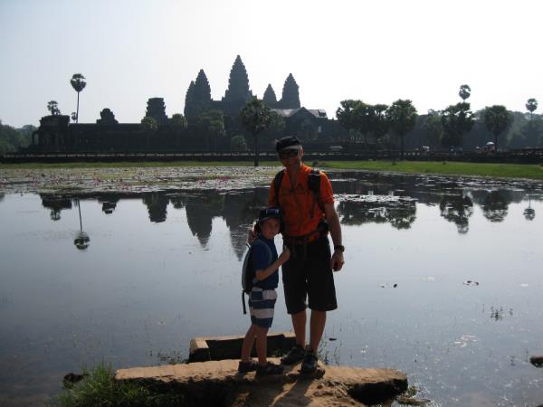 Cambodia family biking vacation
