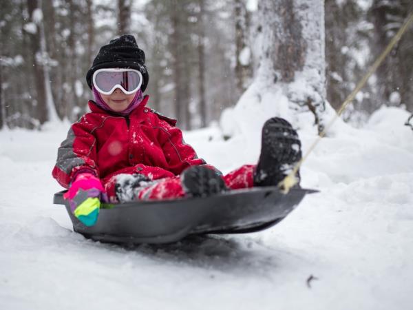 Northern Lights family vacation in Finland