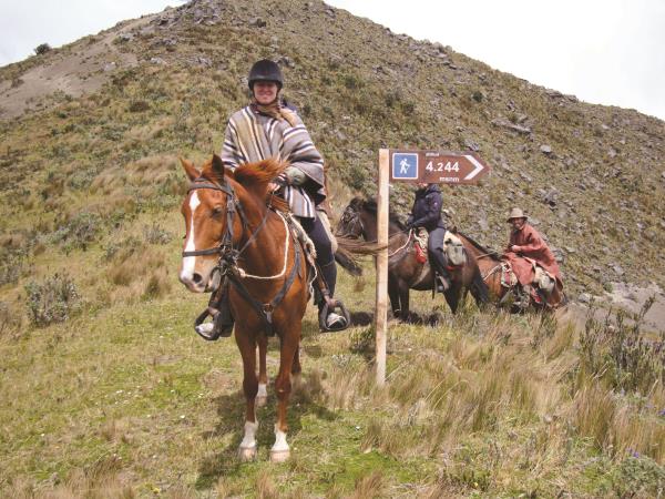 Horse riding in Ecuador