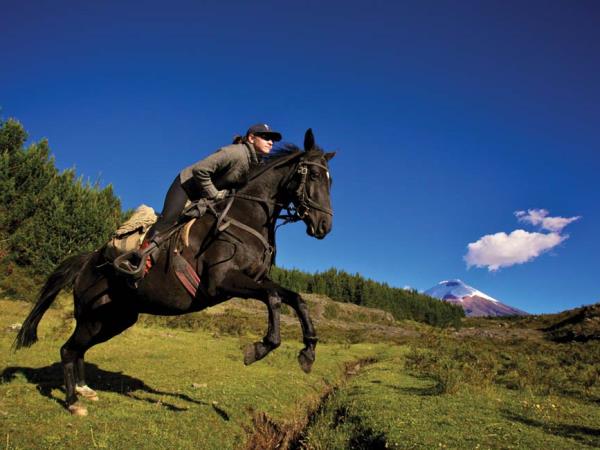 Horse riding in Ecuador