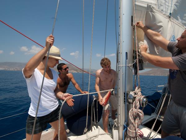 Sailing vacation in the Aegean Sea