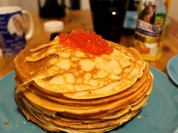 Maslenitsa winter cultural festival in Russia