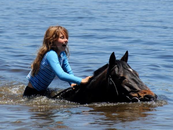 Family horse riding vacation in South Africa