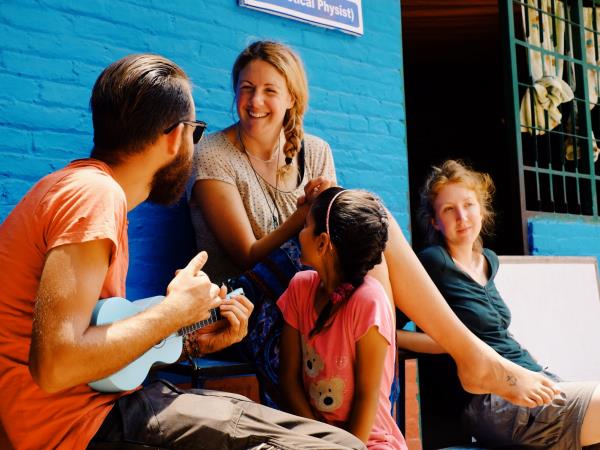Family volunteering and adventure vacation, Nepal