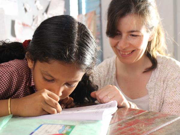 Teaching assistant volunteering in Kerala