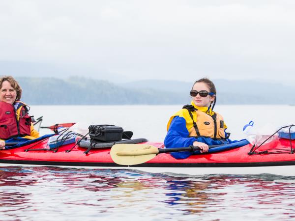 Kayak with orcas vacation in Canada