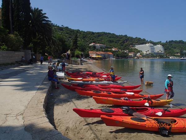 Family sea kayaking vacation in Croatia