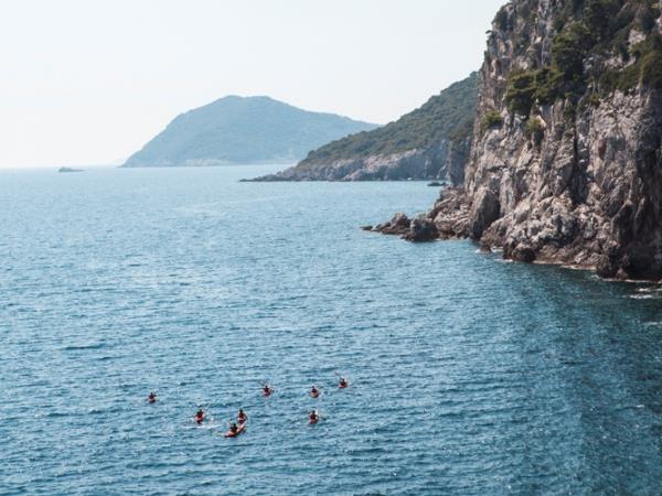 Family sea kayaking vacation in Croatia