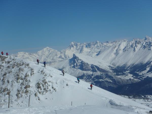 Snowshoeing in the French Alps