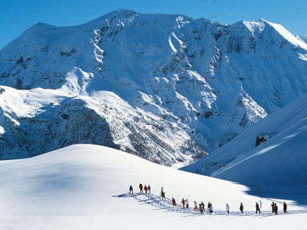 Snowshoeing in the French Alps