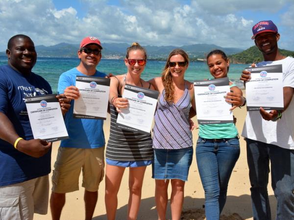 Divemaster and instructor courses in the Caribbean