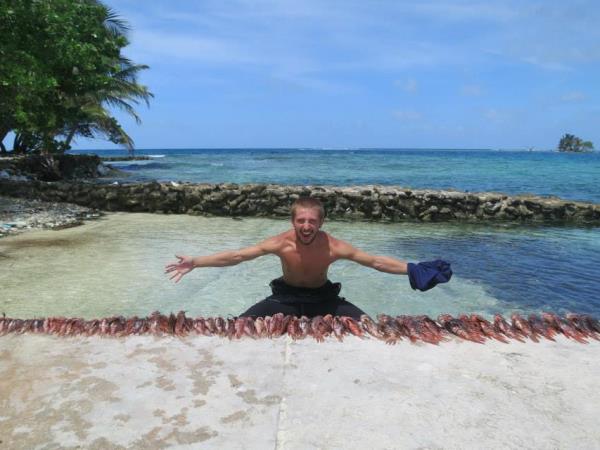 Lionfish spearing marine conservation in Belize