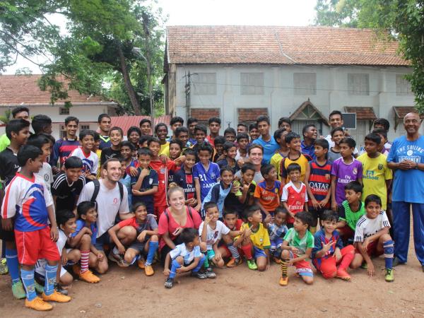 Volunteer in India, sports coaching