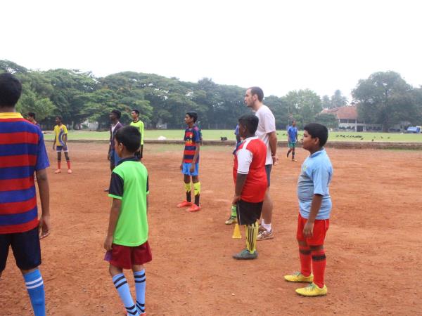 Volunteer in India, sports coaching