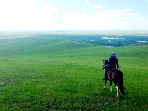 Inner Mongolia horse riding tour, China