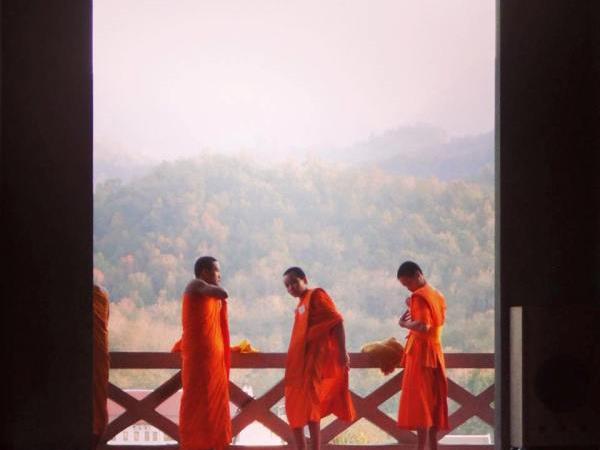 Teach English to monks in Laos