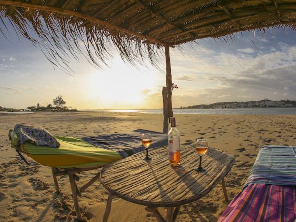 Manda Island beach resort in Lamu, Kenya