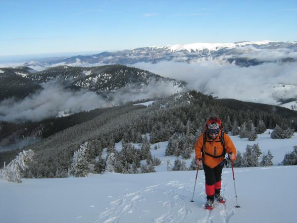 Carpathian Mountains snowshoeing vacation, Romania