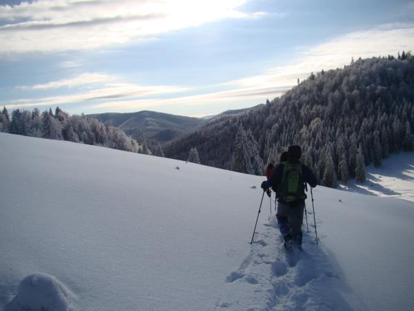 Carpathian Mountains snowshoeing vacation, Romania
