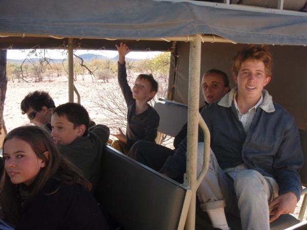 Family volunteering in Namibia, desert elephants