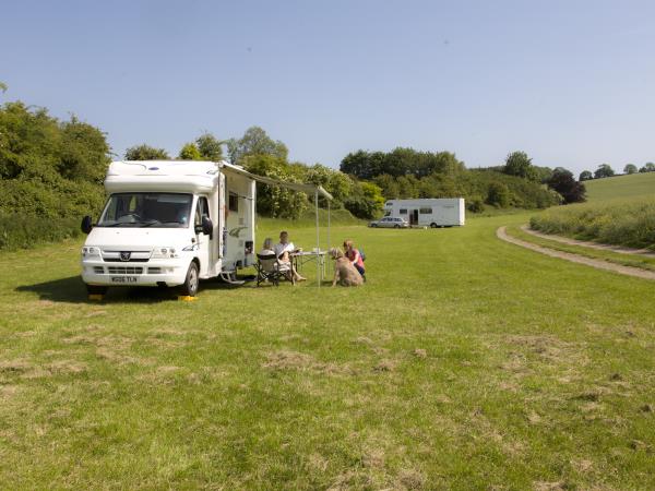 South Downs farm camping & caravan site, England