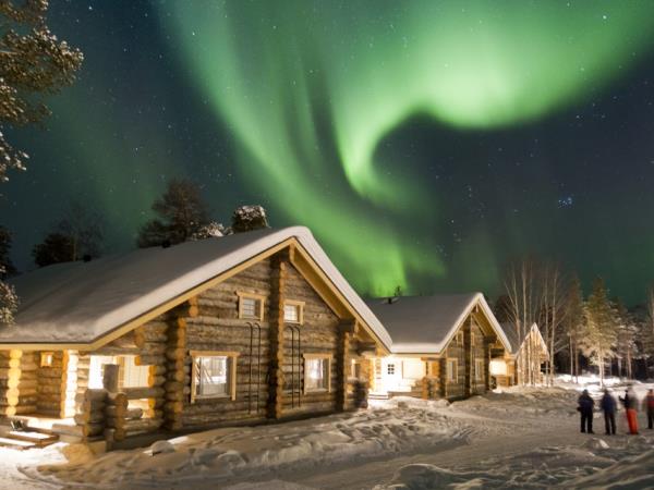 Lapland vacation, husky safari & log cottage