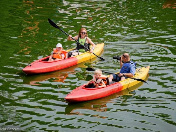 Family canoeing holiday in Poland