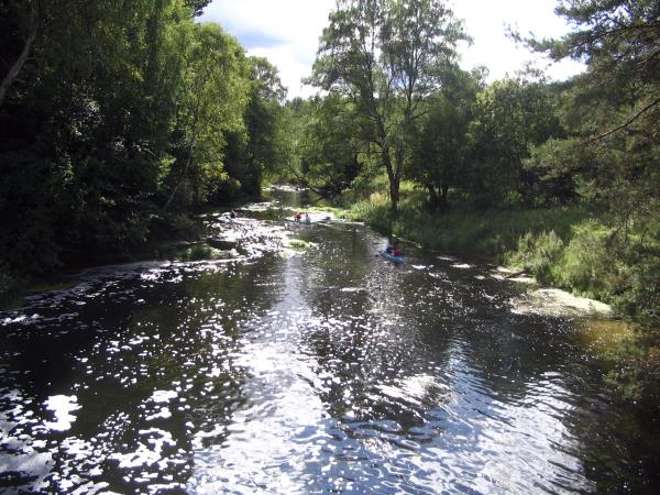 Family canoeing holiday in Poland