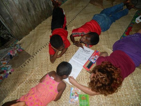 Volunteer teaching in Fiji
