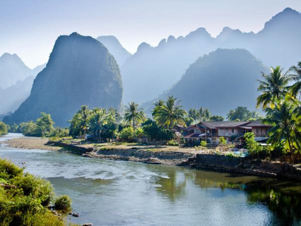 Laos cycling tour, Luang Prabang to Vientiane