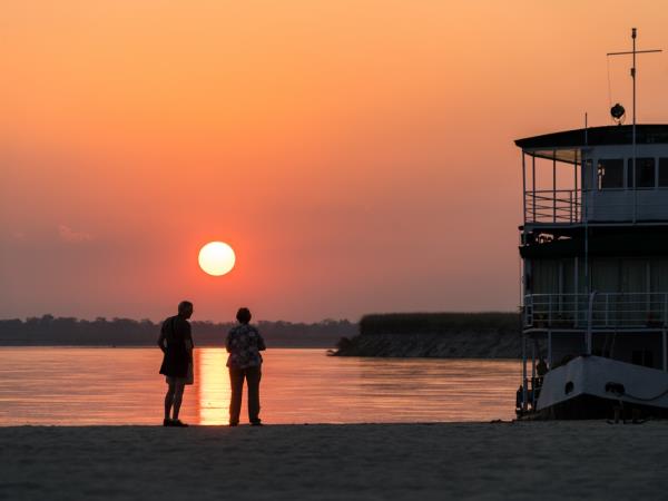 Lower Ganges river cruise in India