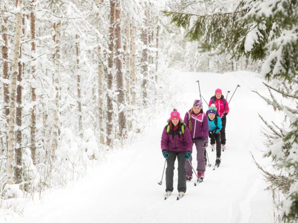 Cross-country skiing vacation in Finland