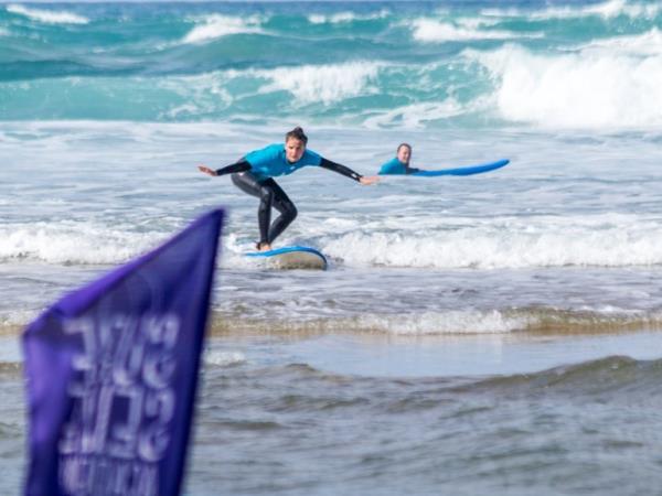 Yoga and surf vacation