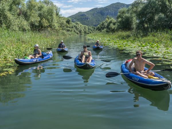 Canoeing and kayaking vacation in Montenegro, Lake Skadar