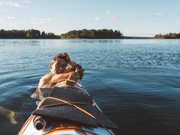 Sweden kayaking and camping vacation